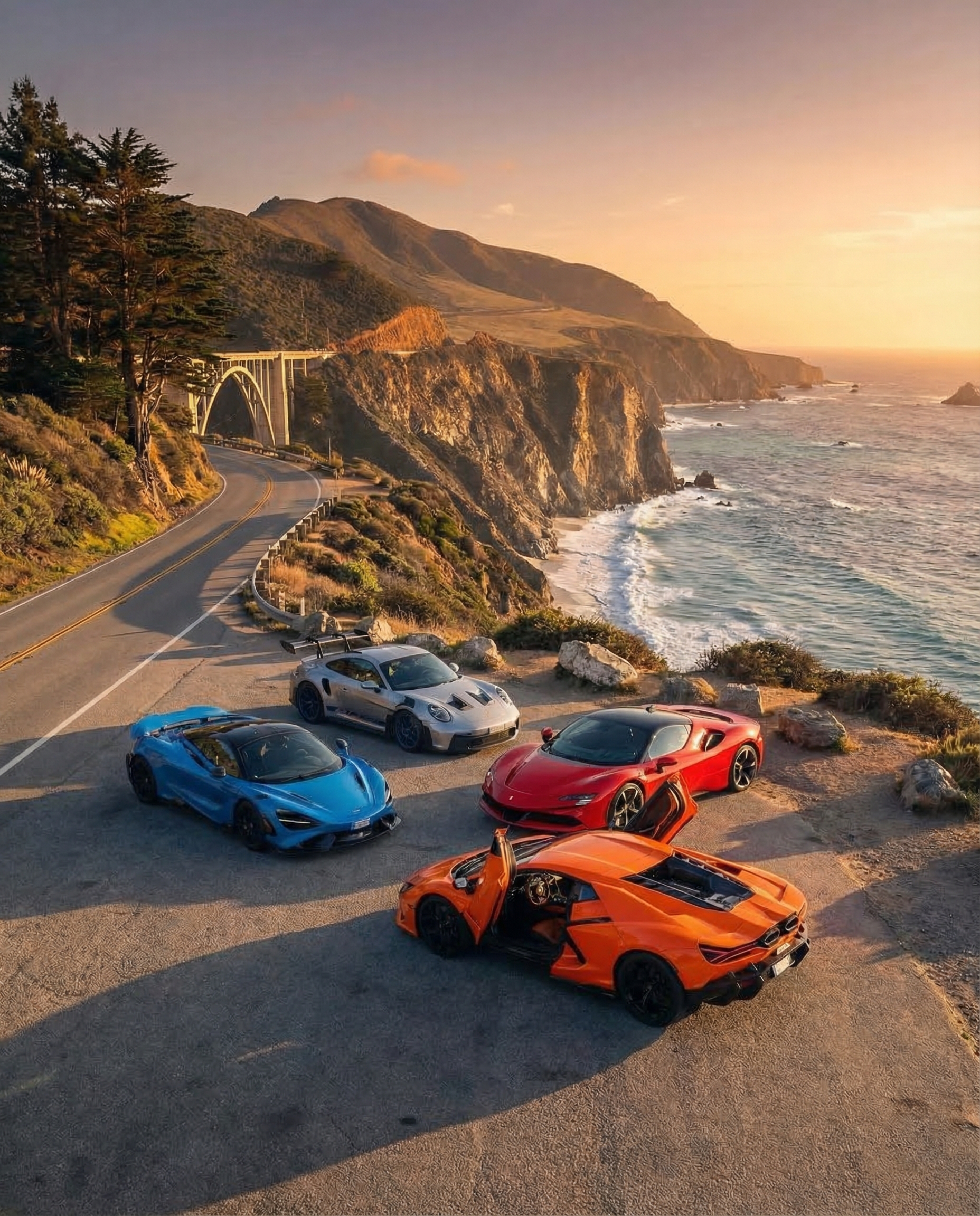 Exotic cars at Monterey Car Week 2026